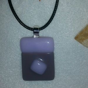 Fused glass pendant